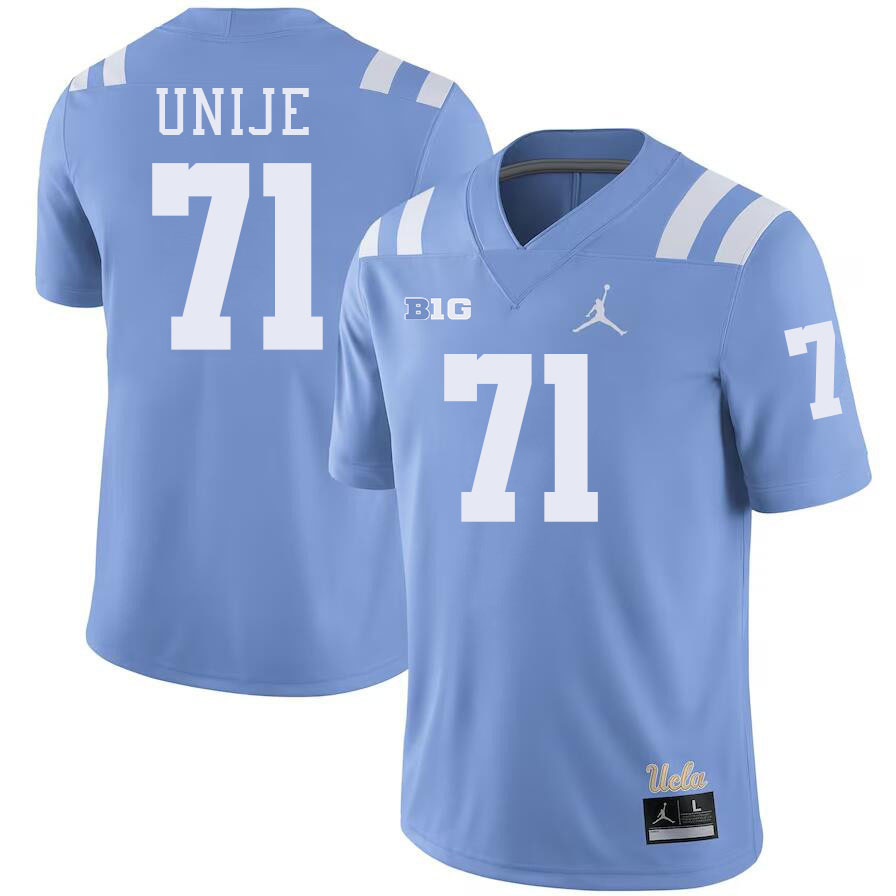 Men #71 Reuben Unije UCLA Bruins College Football Jerseys Stitched-Power Blue